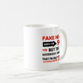 Mug quatre-vingt-dixième cadeaux d'anniversaire an (Devant droit)