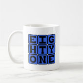Mug Quatre-vingt-un, Numéro 81 (Gauche)