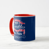 Mug quatre-vingtième De 80 ans le plus aimable du (Devant gauche)