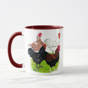 Mug Quatuor de coq de race lourde