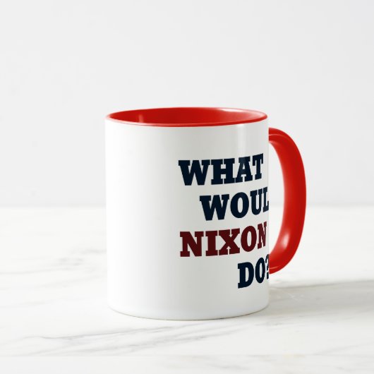 Mug Que ferait Nixon ? (Devant droit)