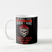 Mug Que font les hommes Punk Crâne Effrayant (Gauche)