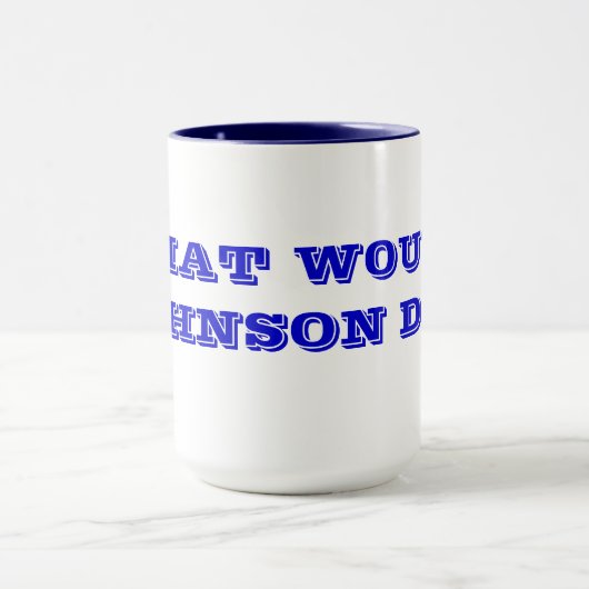 MUG QUE JOHNSON FERAIT-IL ? (Centre)