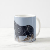 Mug Que la neige soit sauvage Mustang Noël (Devant droit)
