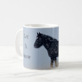 Mug Que la neige soit sauvage Mustang Noël (Devant gauche)