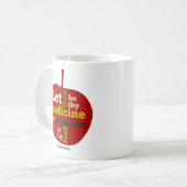 Mug Que la nourriture soit ton médicament APPLE (Devant gauche)