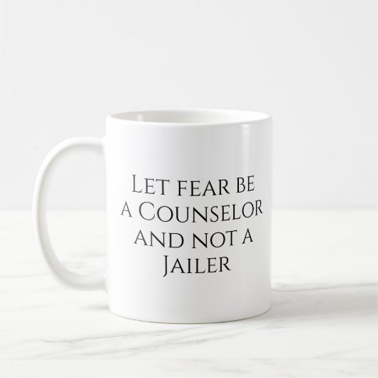 Mug Que la peur soit un conseiller... (Gauche)