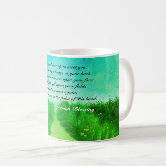 Mug Que la route monte pour vous rencontrer, Bénédicti (Devant droit)