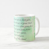 Mug "Que la route monte..." Shamrocks de bénédiction i (Devant droit)