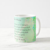 Mug "Que la route monte..." Shamrocks de bénédiction i (Devant droit)