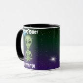 Mug Que la source soit avec vous | Planètes Aliens (Devant gauche)