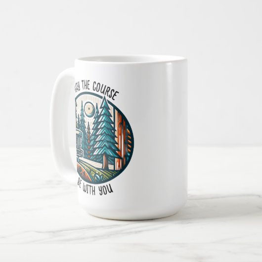 Mug Que le parcours soit avec vous Disk Golf (Devant gauche)