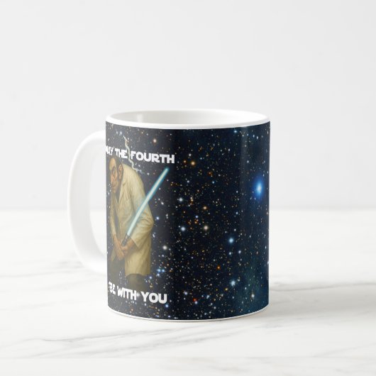 Mug Que le quatrième soit avec vous (Math-ter)! (Devant gauche)