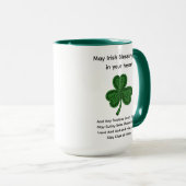 Mug Que les bénédictions irlandaises soient dans votre (Devant droit)