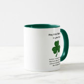 Mug Que les bénédictions irlandaises soient dans votre (Devant droit)