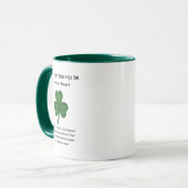 Mug Que les bénédictions irlandaises soient dans votre (Devant gauche)