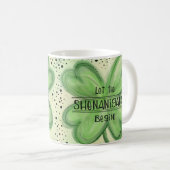 Mug Que les Shenanigans commencent à s'amuser Shamrock (Devant droit)