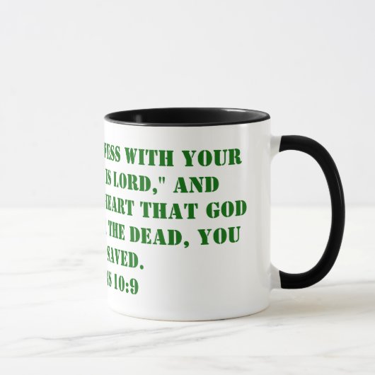 Mug Que si vous admettez avec votre bouche, "Jésus (Droite)