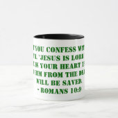 Mug Que si vous admettez avec votre bouche, "Jésus (Centre)
