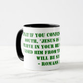 Mug Que si vous admettez avec votre bouche, "Jésus (Devant gauche)