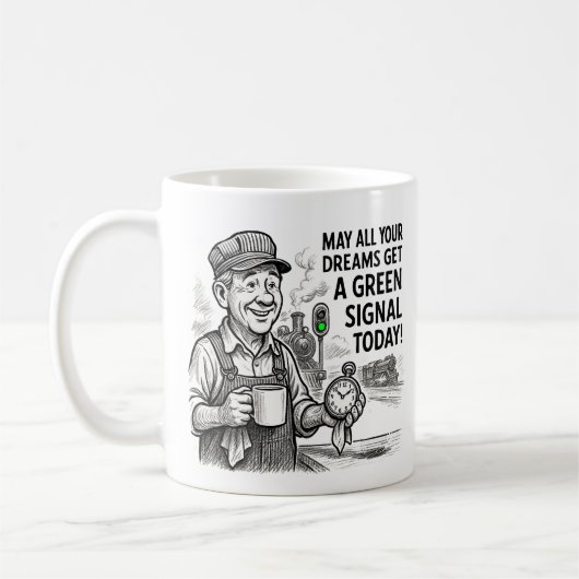 Mug Que tous vos rêves obtiennent le signal vert - Tra (Gauche)