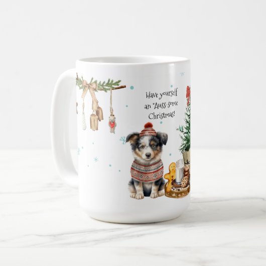 Mug Que vos vacances soient "Auss-some" ! Noël (Devant gauche)