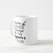 Mug Que votre café soit plus fort que l'attitude de la (Devant gauche)