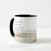 Mug Que votre foi soit plus grande que la peur Citatio (Devant gauche)