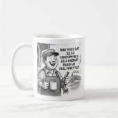 Mug Que Votre Journée Soit Aussi Inarrêtable Qu'Un Tra (Gauche)