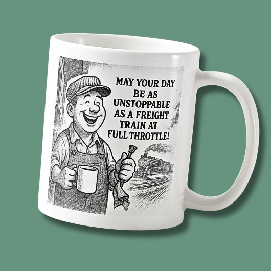 Mug Que Votre Journée Soit Aussi Inarrêtable Qu'Un Tra