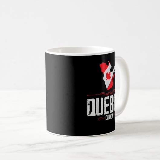 Mug Québec Canada Québec Silhouette Souvenir de Québec (Devant droit)