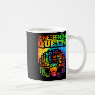 Mug Queen Afro Melanin Black Girl Magic Women Tie Dye