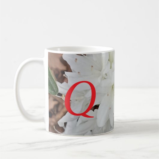 Mug Queen ArborCrosse Initial Mug, "Q" (Gauche)