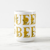 Mug Queen Bee Gold Royal Couronne Floral Honey Bee (Centre)