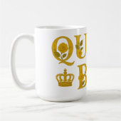 Mug Queen Bee Gold Royal Couronne Floral Honey Bee (Gauche)