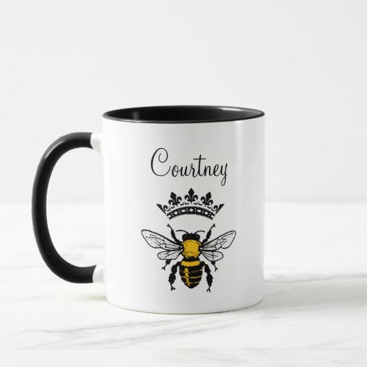 Mug Queen Bee Monogrammé (Gauche)