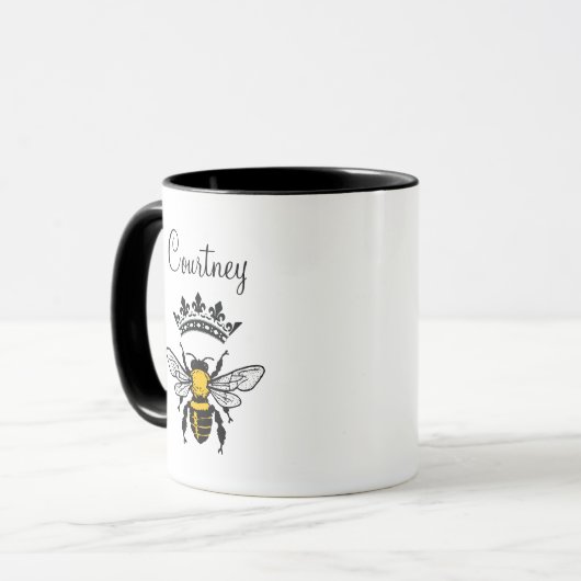 Mug Queen Bee Monogrammé (Devant gauche)