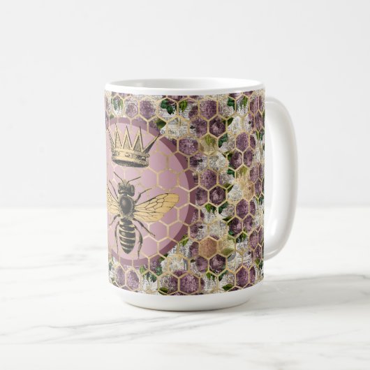 Mug Queen Bee & Mystic Roses (Devant droit)