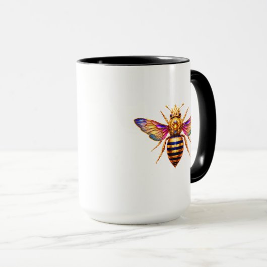 Mug Queen Bee With Crown (Devant droit)