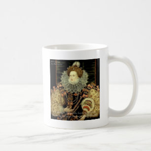 Mug Queen Elizabeth 1 Love/Honor Love Citations Cadeau