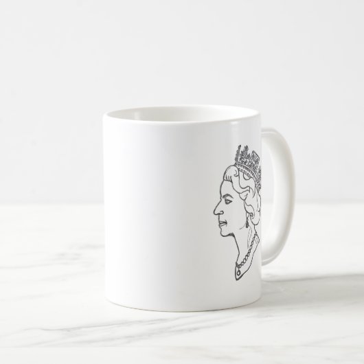 Mug Queen Elizabeth Profile (Devant droit)