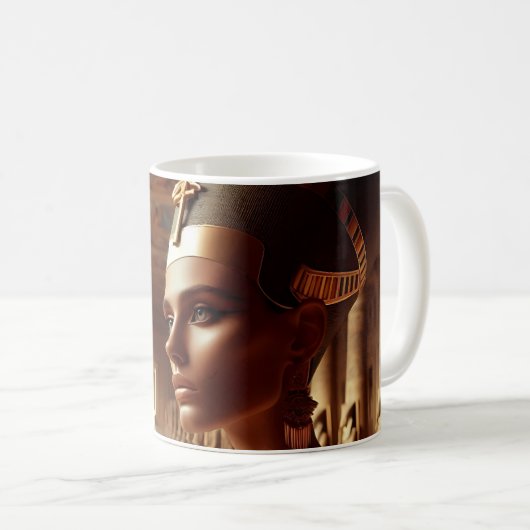 Mug Queen of Ancient Egypt Royal Art Design (Devant droit)