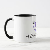 Mug Queen of f*cking tout ! Parties scintillant violet (Gauche)