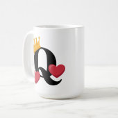 Mug Queen of Hearts Crowned Love Emblem (Devant gauche)