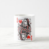Mug Queen of Hearts Oversized Graphic, Playing Cards (Centre)