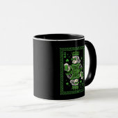 Mug Queen of Luck St. Patrick's Day Playing Card Beer (Devant droit)