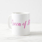 Mug Queen of Massages - parfait pour toute esthéticien (Devant gauche)