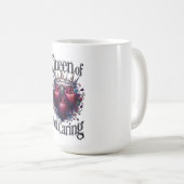 Mug Queen of Not Caring T-Shirt | Thorned Crown (Devant droit)