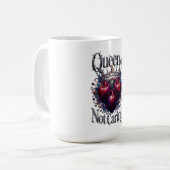 Mug Queen of Not Caring T-Shirt | Thorned Crown (Devant gauche)