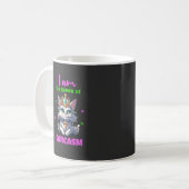 Mug Queen of sarcasm fun cat (Devant gauche)